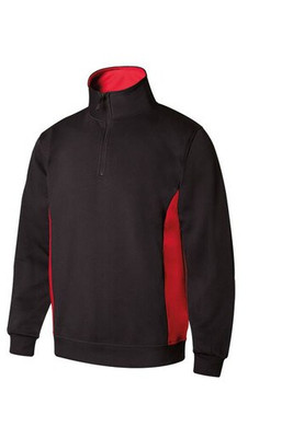 VELILLA V5704 - Felpa bicolore con colletto con zip