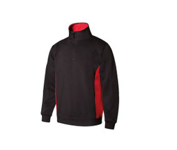 VELILLA V5704 - Sweat bicolore col zippé