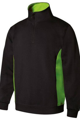 VELILLA V5704 - Two-tone zipped collar sweatshirt