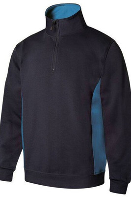 VELILLA V5704 - SWEAT BICOLORE COL ZIPPÉ