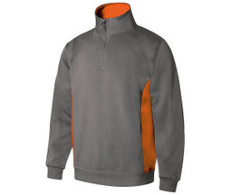VELILLA V5704 - Felpa bicolore con colletto con zip