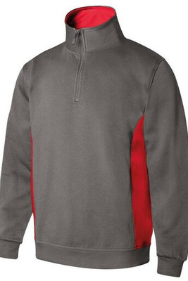 VELILLA V5704 - Two-tone zipped collar sweatshirt