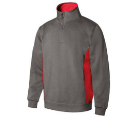 VELILLA V5704 - Two-tone zipped collar sweatshirt
