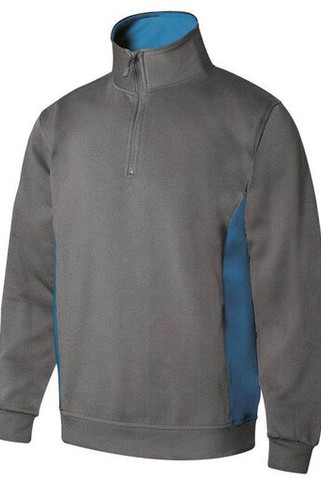 VELILLA V5704 - Two-tone zipped collar sweatshirt