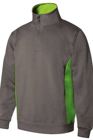 VELILLA V5704 - Sweat bicolore col zippé