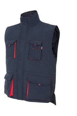 VELILLA V5902 - GILET MATELASSÉ BICOLORE MULTI-POCHES