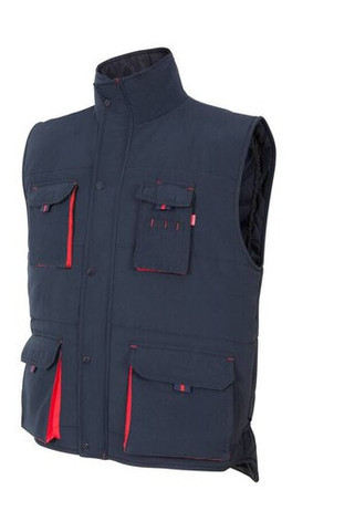VELILLA V5902 - Multi-lomme to-tonet quiltet vest
