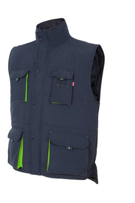 VELILLA V5902 - GILET MATELASSÉ BICOLORE MULTI-POCHES
