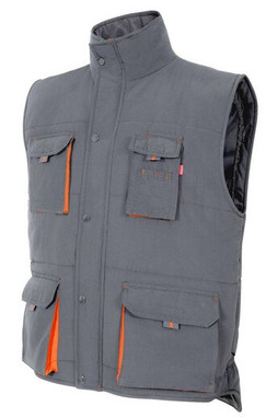 VELILLA V5902 - GILET MATELASSÉ BICOLORE MULTI-POCHES