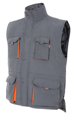 VELILLA V5902 - GILET MATELASSÉ BICOLORE MULTI-POCHES