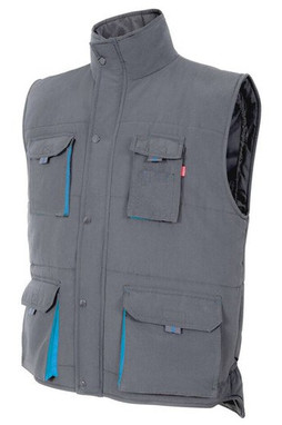 VELILLA V5902 - GILET MATELASSÉ BICOLORE MULTI-POCHES