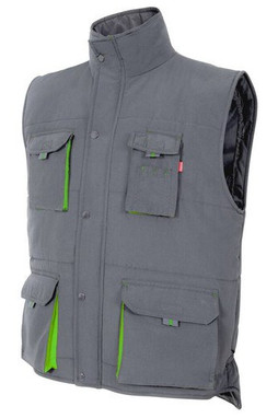 VELILLA V5902 - GILET MATELASSÉ BICOLORE MULTI-POCHES