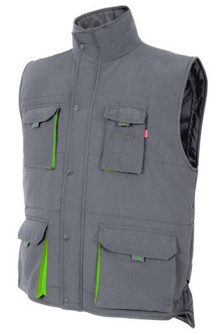 VELILLA V5902 - TWEEKLEURIG GEWATTEERD VEST MET MEERDERE ZAKKEN