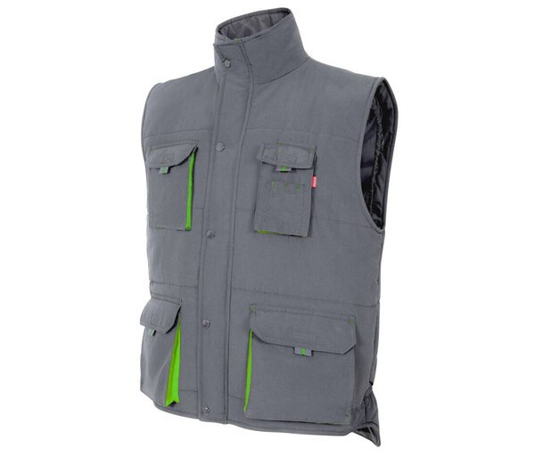 VELILLA V5902 - GILET MATELASSÉ BICOLORE MULTI-POCHES