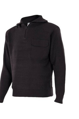 VELILLA VL101 - THICK PULLOVER WITH STAND-UP COLLAR