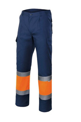 VELILLA VL157 - HIGH-VISIBILITY TWO-TONE PANTS