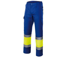 VELILLA VL157 - HIGH-VISIBILITY TWO-TONE PANTS