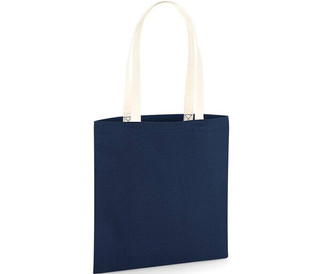Westford mill W801C - Organisk bomullsveske med kontrasthåndtak
