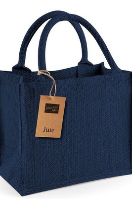 Westford mill WM412 - Eco-Friendly Burlap Tote with Cotton Handles