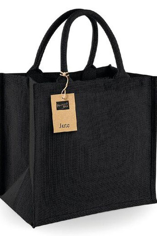 Westford Mill WM413 - Eco-Friendly Jute Tote with Cotton Handles