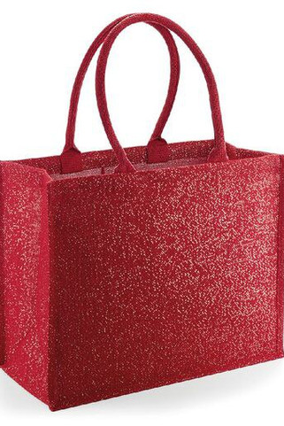 Westford mill WM437 - Borsa per la spesa in tela con glitter
