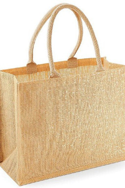 Westford mill WM437 - Glittering jute shopping bag