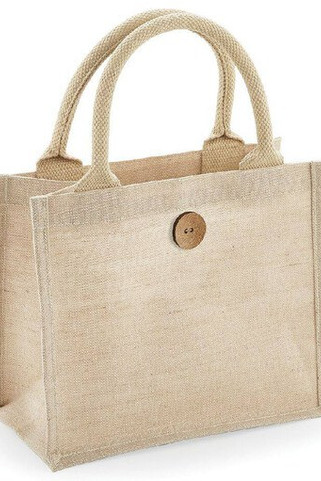 Westford mill WM441 - Eco-Friendly Juco Gift Bag with Wooden Button