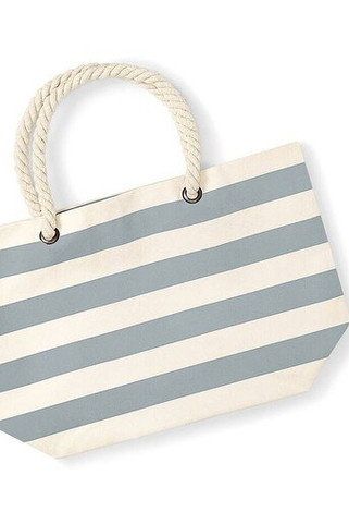 Westford mill WM680 - Coastal Canvas Beach Tote with Rope Handles