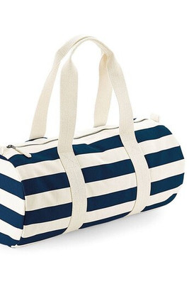 Westford mill WM688 - Versatile Striped Canvas Travel Companion Bag