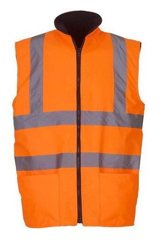 Yoko YK008F - High visibility reversible bodywarmer