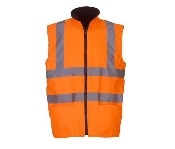 Yoko YK008F - Høj synlighed Reversibel bodywarmer