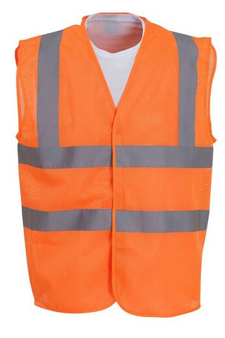 Yoko YK120 - High Visibility Breathable Mesh Safety Jacket