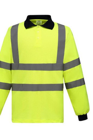 Yoko YK310 - Πόλο μπλουζάκι με μακριά μανίκια υψηλής ορατότητας