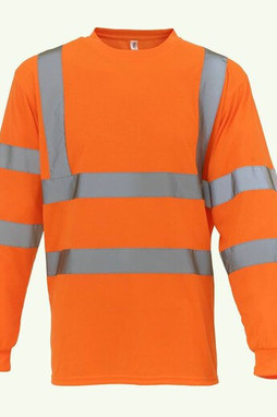 YOKO YK420 - T-shirt manches longues haute visibilité