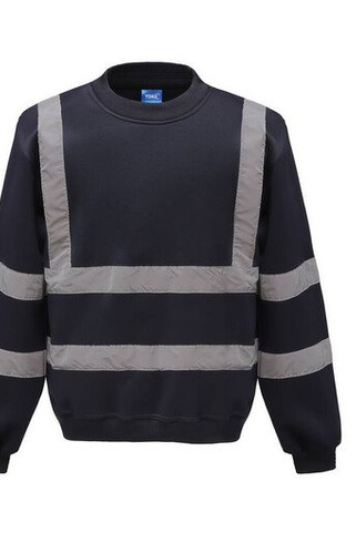Yoko YK510 - High visibility round neck sweatshirt