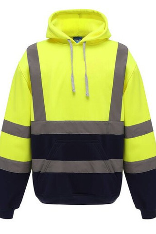 Yoko YKK05 - Reflektierendes Sweatshirt mit Reißverschluss-Kragen