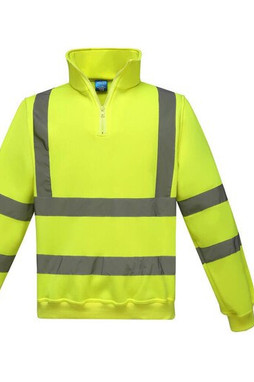Yoko YKK06 - Sweatshirt med lynlås med høj synlighed