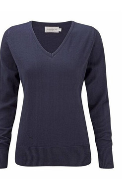 Russell Collection JZ10F - Sweat-Shirt Femme Col V