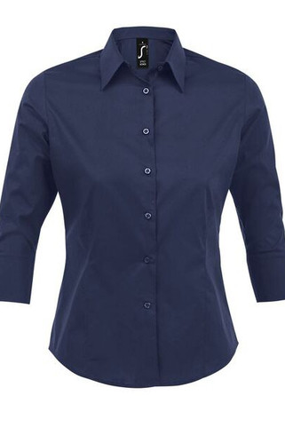 SOLS 17010 - Effect Camicia Donna Stretch Manica 3/4
