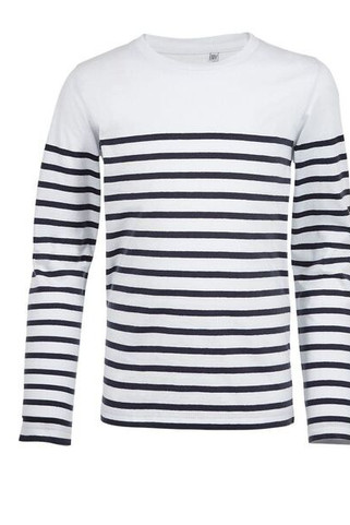 SOLS 03101 - Barnens Randiga Långärmade Tröja i Mjuk Bomull