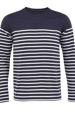 SOLS 03099 - Matelot Lsl Men Heren Gestreept T Shirt Met Lange Mouwen