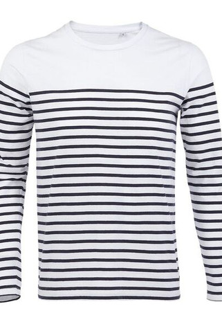 SOLS 03099 - Matelot Lsl Men T Shirt Uomo Manica Lunga Rigata