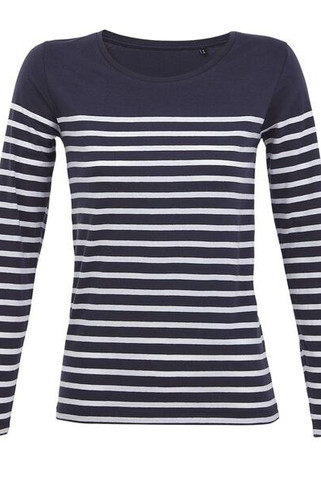 SOLS 03100 - Matelot Lsl Women Long Sleeve Striped T Shirt