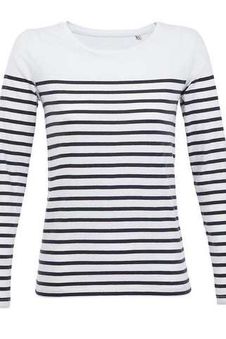 SOLS 03100 - Matelot Lsl Women T Shirt Donna Manica Lunga Rigata