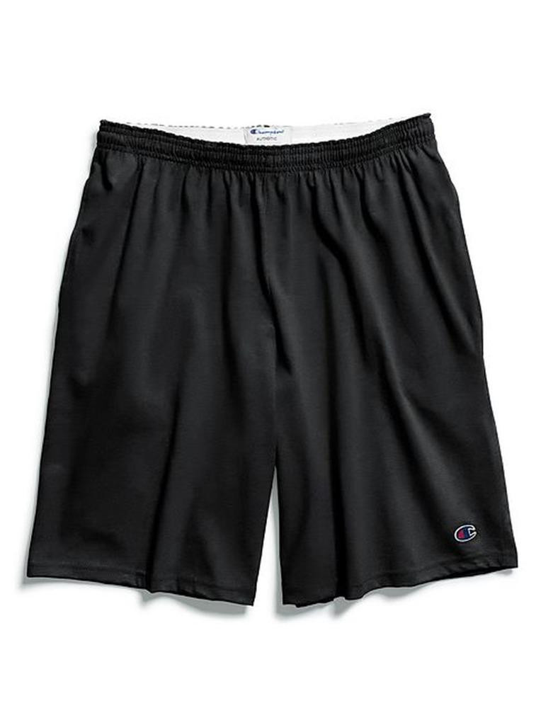 Champion 8180 - Adult Cotton Short w/ Pockets - Black | Wordans Canada