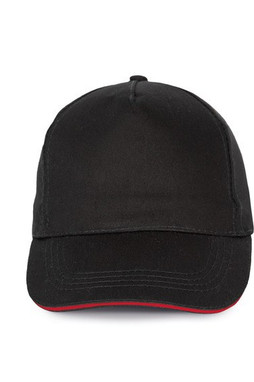 K-up KP130 - 5-Panel Cap mit Kontrast Sandwichschirm