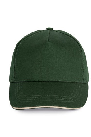 K-up KP130 - 5-Panel Cap mit Kontrast Sandwichschirm