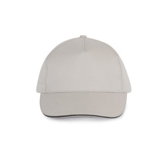 K-up KP130 - 5-Panel Cap mit Kontrast Sandwichschirm