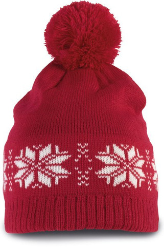 K-up KP540 - FAIR ISLE KNIT BEANIE