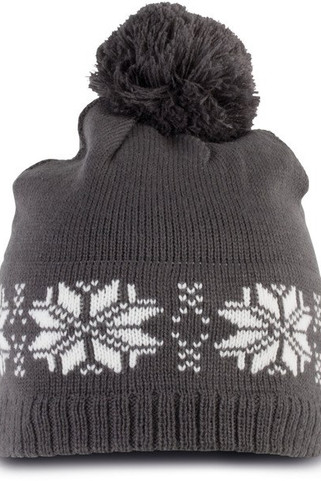 K-up KP540 - Strickmütze mit Sternenmotiv